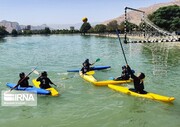 ایرانی خواتین کی قایقرانی مشق