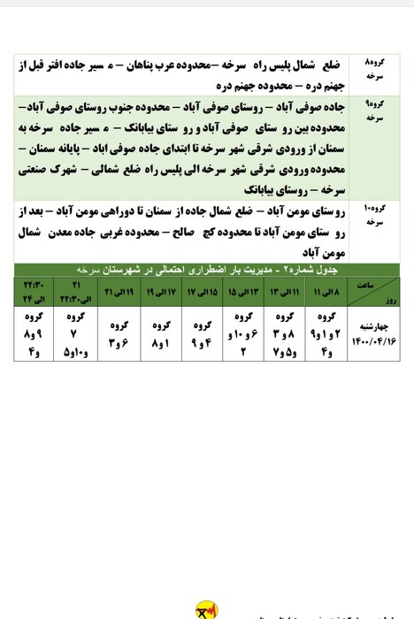 برنامه احتمالی قطع برق استان سمنان در روز چهارشنبه (6 ژوئیه) اعلام شد