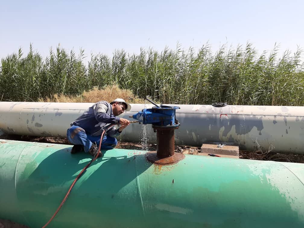 خط دوم آبرسانی به شهرستان حمیدیه به بهره برداری رسید