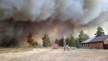 پیامدهای «طوفان آتش» در منطقه چلیابینسک روسیه
