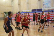  Irans Basketball-Nationalmannschaft trainiert in Semnan