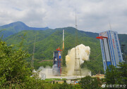 چین چهار ماهواره به فضا پرتاب کرد