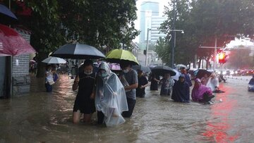 وقوع سیل شدید در مرکز چین با ۱۲ کشته