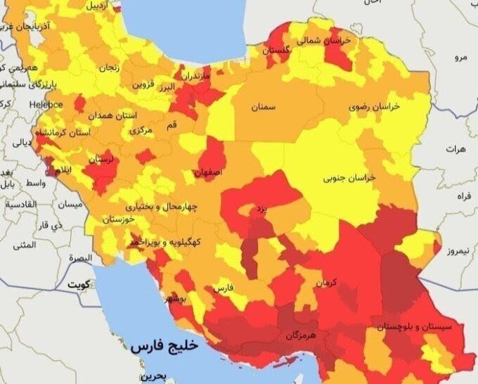 سه شهرستان خوزستان در وضعیت قرمز کرونایی قرار گرفتند