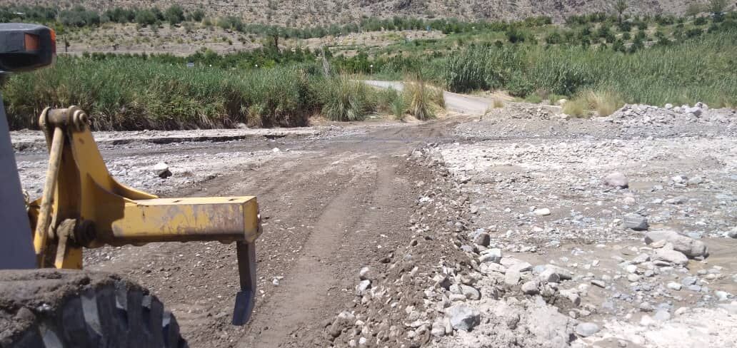۱۴۷ کیلومتر راه روستایی خسارت دیده از سیل در جیرفت تیغ‌زنی شد