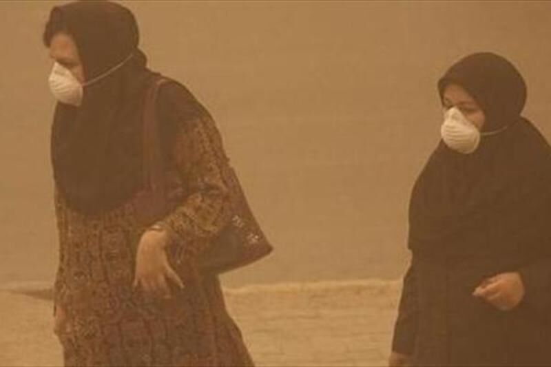 پنج نقطه خوزستان درگیر گرد و غبار شدند