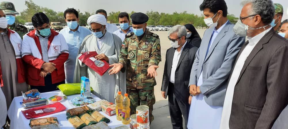 افزون بر یک‌هزار بسته معیشتی و بهداشتی توسط ارتش‌ در ایرانشهر توزیع شد
