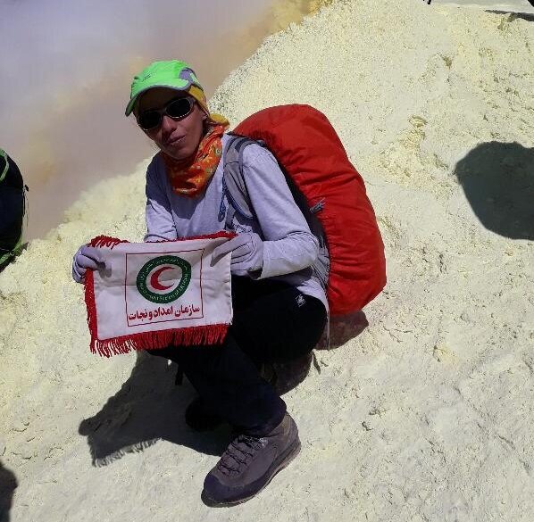 بانوی قزوینی، کوهنوردی و امدادگری را با هم تجربه می‌کند