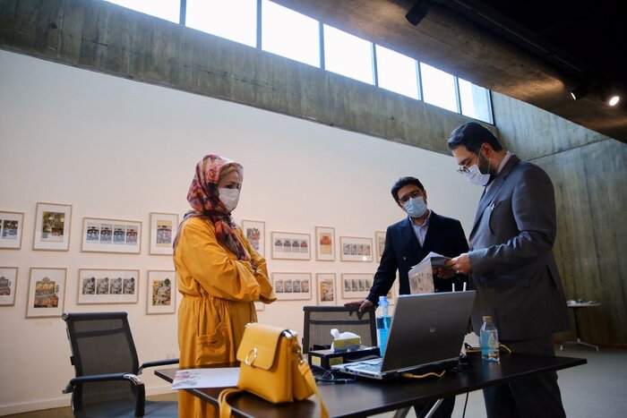 بازدید مدیران هنری ارشاد از جشنواره هنرهای تجسمی جوانان