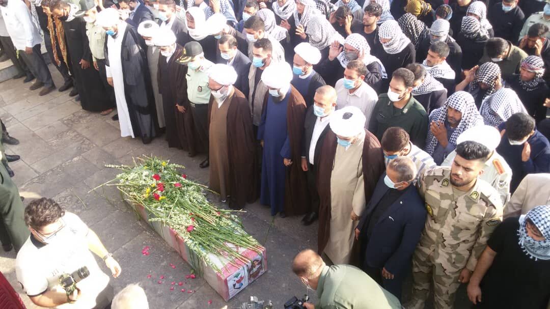 پیکر شهید مدافع امنیت در شوش تشییع و در کرخه به خاک سپرده شد