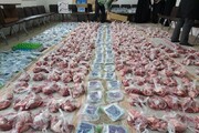نهمین مرحله نذر گوشت قربانی در بین اعضای کانون های مساجد کردستان آغاز شد