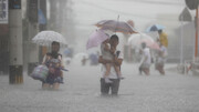 ژاپن به دلیل بارش شدید باران ۱.۲ میلیون نفر را جابجا کرد