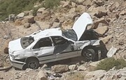 سقوط خودرو در آبشار"نوژیان" لرستان منجر به مرگ یک نفر شد