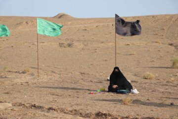 عزاداری مردم در صحرای اطراف سمنان