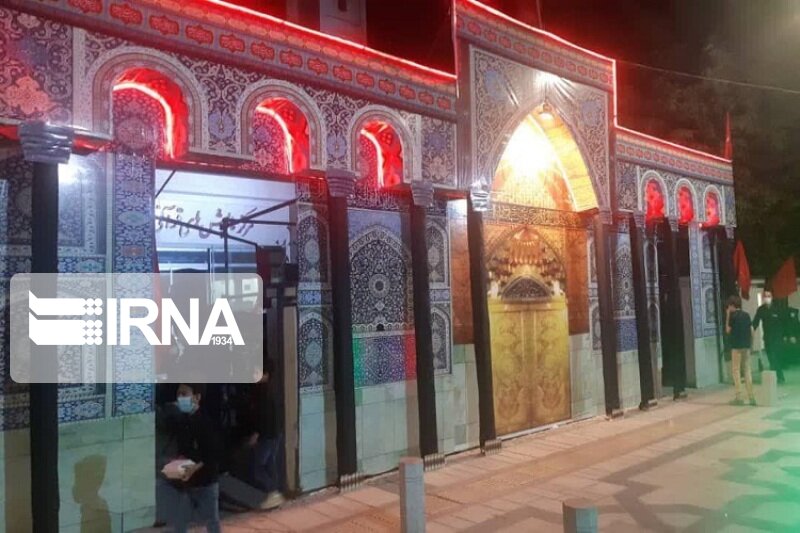 المان سه بعدی ضریح مطهر امام حسین(ع) در همدان نصب شد