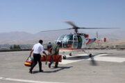 اورژانس هوایی زنجان جان ۲ چوپان را نجات داد