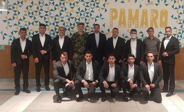 تیم نیروهای مسلح ایران برای مسابقات بین المللی وارد بلگراد شد