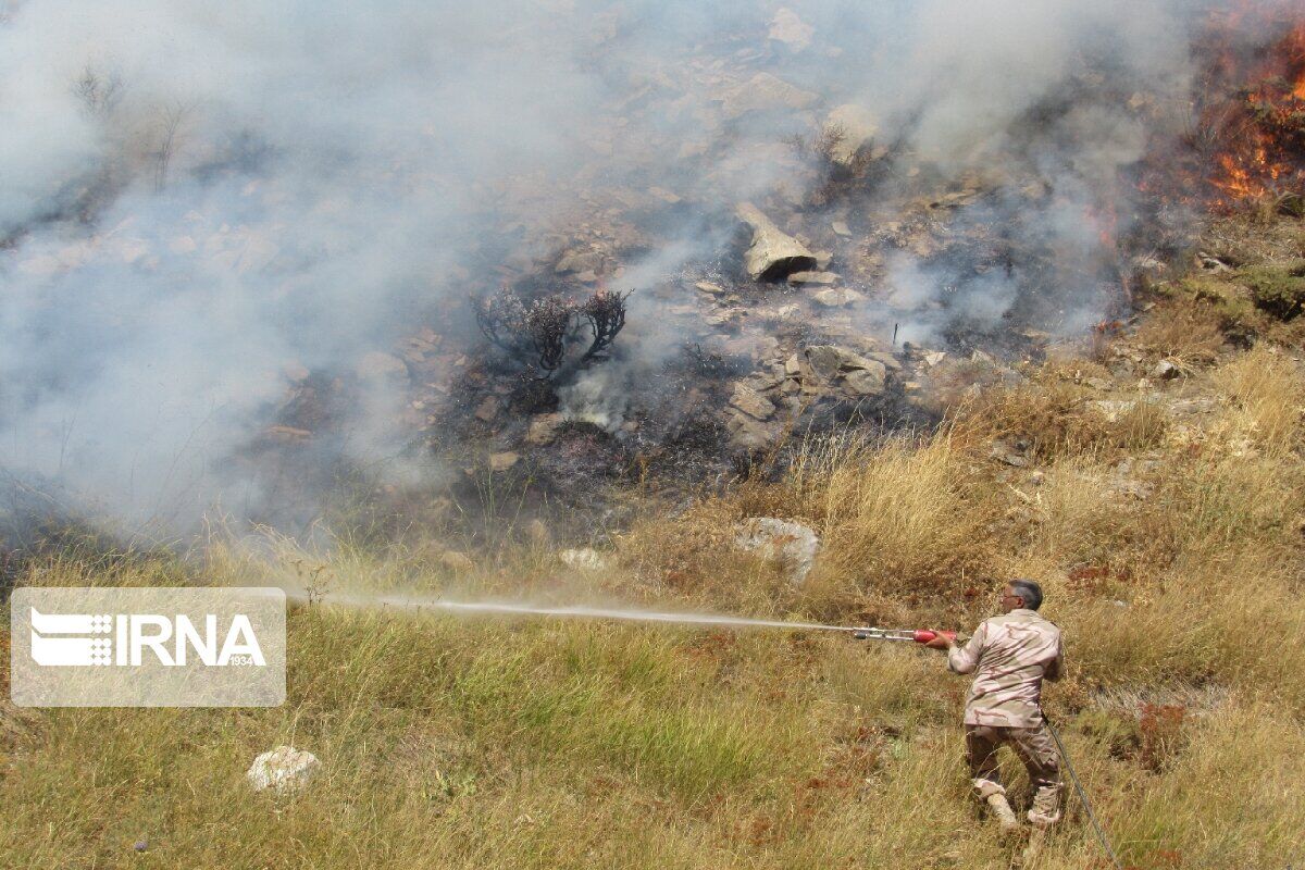 Widespread fire extinguished in western Iranian border with Iraq