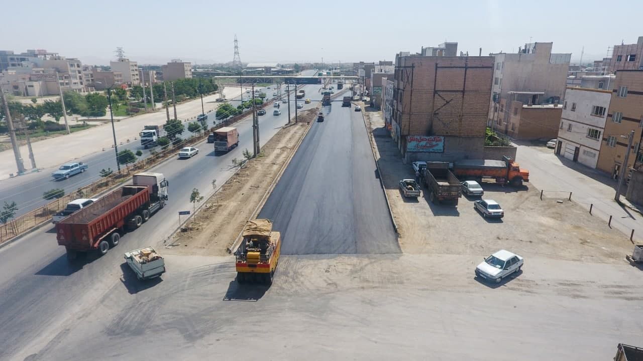 عملیات ایمن‌ سازی بلوار اصلی نجفی شهر همدان اجرا شد