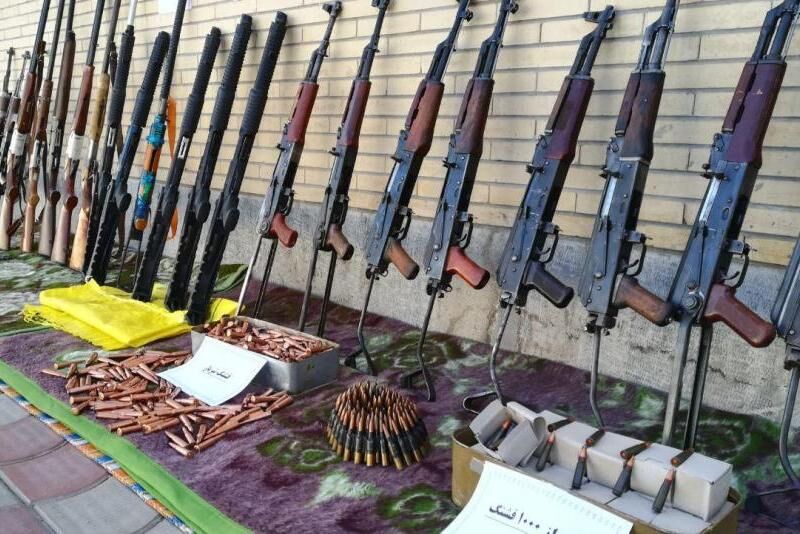 حدود ۲ هزار قبضه سلاح غیرمجاز در خوزستان کشف و ضبط شد