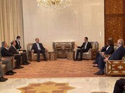 ایرانی وزیر خارجہ کی شامی صدر سے ملاقات
