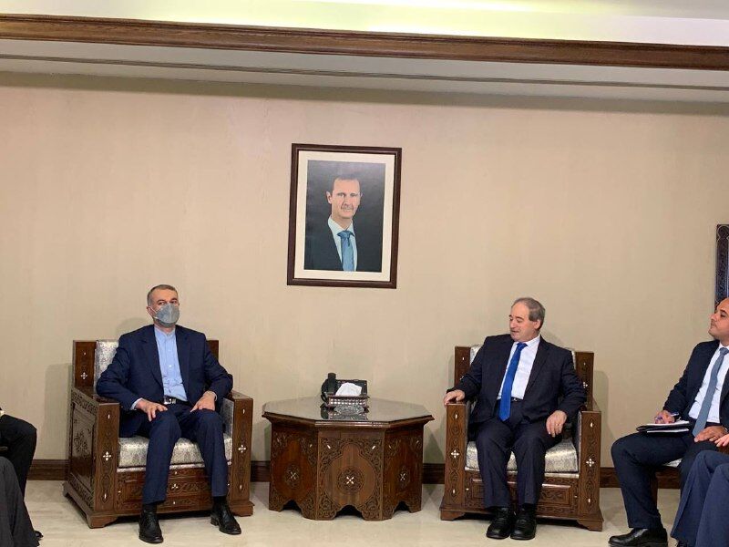 Iranian, Syrian FMs hold meeting in Damascus