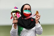  اظهار خوشحالی ملکه تپانچه ایران از کسب طلا و رکوردشکنی 