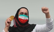 Two-time Iranian gold medalist bags her third in Tokyo