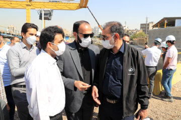 بازدید اعضای شورای اسلامی شهر مشهد از پروژه قطارشهری