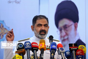 مؤتمر صحفي لقائد القوة البحرية الايرانية في طهران