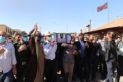 پیکر مطهر شهید مدافع امنیت در آبادان تشییع شد