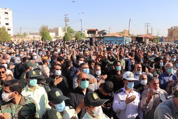 آبادان تشییع شهید ناجا