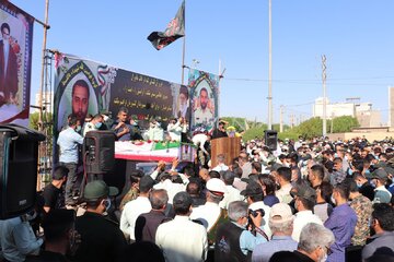 آبادان تشییع شهید ناجا