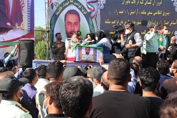 آبادان تشییع شهید ناجا