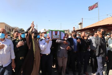 آبادان تشییع شهید ناجا