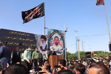 آبادان تشییع شهید ناجا