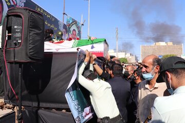 آبادان تشییع شهید ناجا