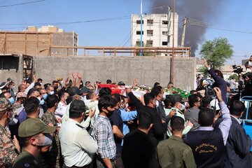 آبادان تشییع شهید ناجا