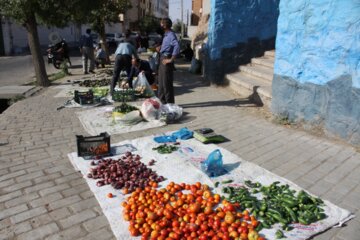 فروش محصولات کشاورزی محلی در سمنان