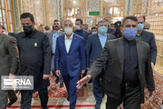 Iraqi PM's visit to Imam Reza Holy Shrine