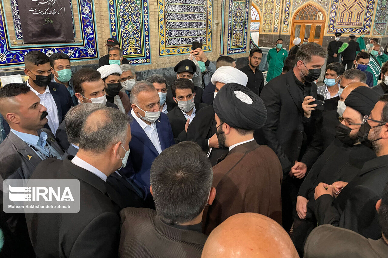 Iraqi PM visits Imam Reza Holy Shrine