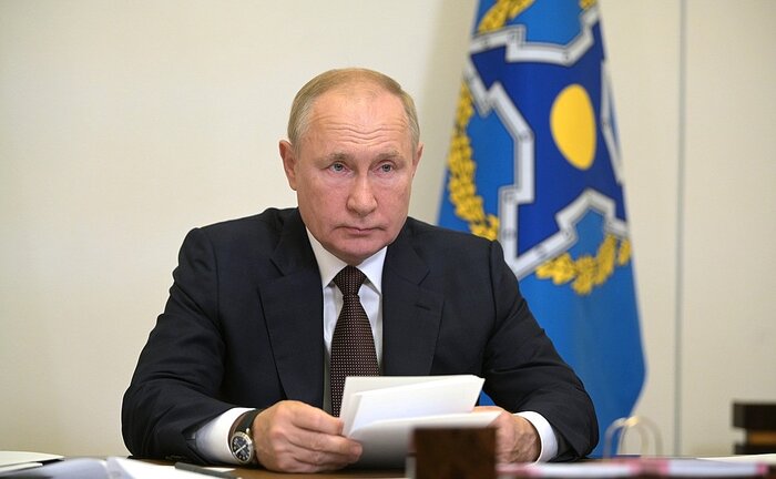 پوتین: کشورهای عضو پیمان امنیت جمعی در معرض خطر قرار گرفته‌اند