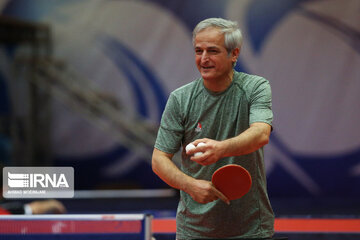 Entrenamientos del equipo de tenis de mesa iraní
