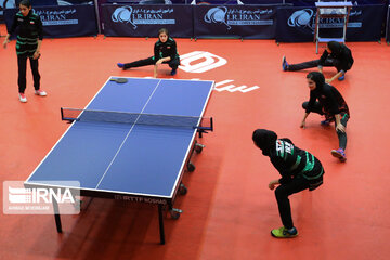 Entrenamientos del equipo de tenis de mesa iraní
