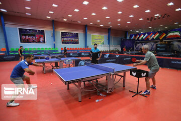 Entrenamientos del equipo de tenis de mesa iraní
