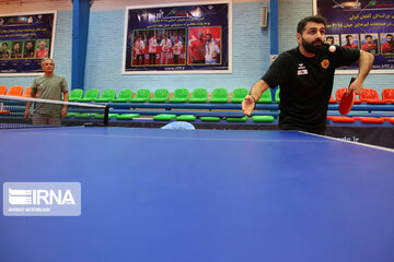 Entrenamientos del equipo de tenis de mesa iraní
