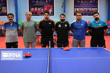 Entrenamientos del equipo de tenis de mesa iraní
