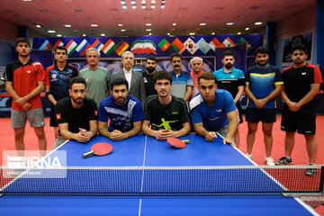 Entrenamientos del equipo de tenis de mesa iraní
