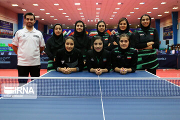 Entrenamientos del equipo de tenis de mesa iraní
