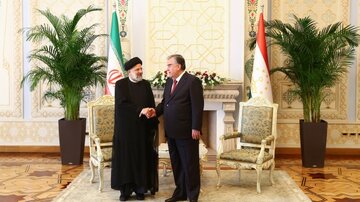 دیدار دوجانبه روسای جمهور ایران و تاجیکستان